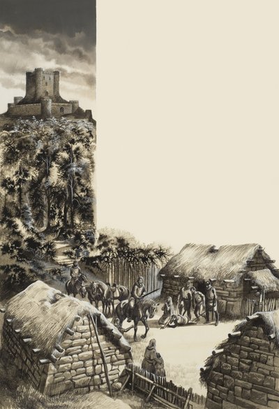 Mittelalterliches Dorf von Ron Embleton