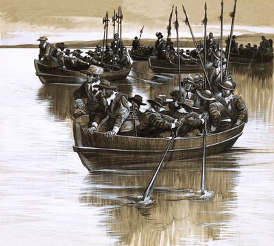 Die Schotten und Iren trotzen Cromwell von Ron Embleton