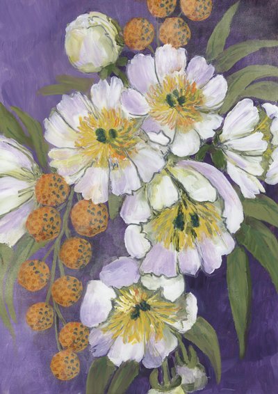 Leuchtende weiße Blumen von Rosana Laiz Blursbyai