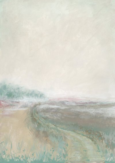 Neblige Pastelllandschaft von Rosana Laiz Blursbyai