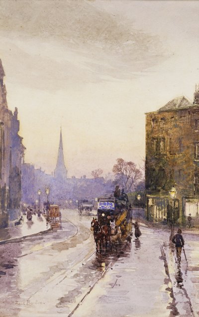 Den Straßenbahn in Nassau Street, Dublin erwischen von Rose Maynard Barton