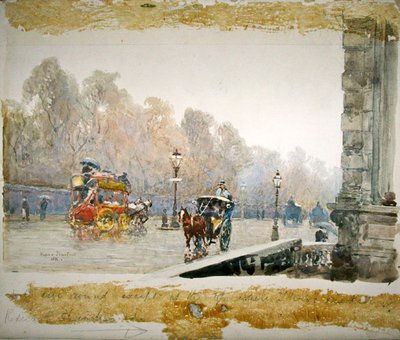 Grosvenor Place an einem nassen Tag von Rose Maynard Barton