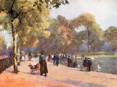 Segelboote auf der Serpentine von Rose Maynard Barton