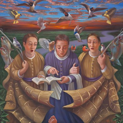 Der Weg nach Emmaus, 2009 von Rosemarie Adcock