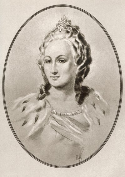 Katharina II., aus Living Biographies of Famous Rulers von Ross Gordon