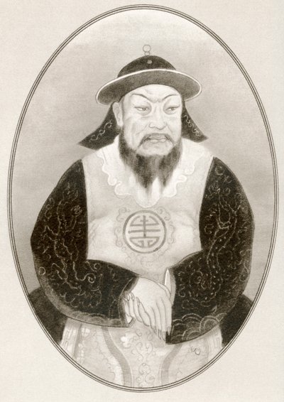 Kublai Khan, aus Living Biographies of Famous Rulers von Ross Gordon