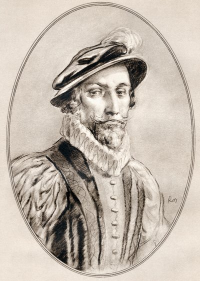 Sir Walter Raleigh, aus Living Biographies of Famous Men von Ross Gordon