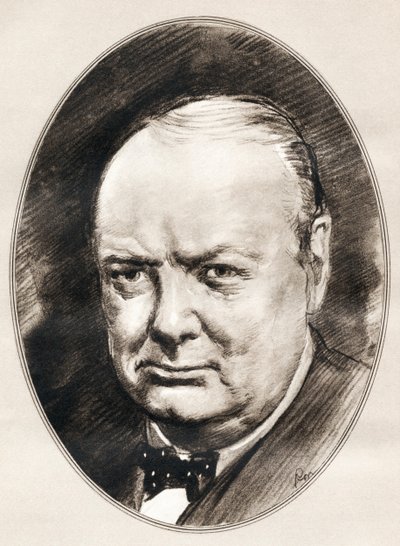 Sir Winston Leonard Spencer-Churchill, aus Living Biographies of Famous Men von Ross Gordon