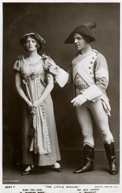 Iris Hoey und Jack Cannot, britische Schauspieler, ca. 1908 von Rotary Photo