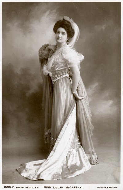Lillah McCarthy, britische Schauspielerin und Theatermanagerin, um 1900 von Rotary Photo