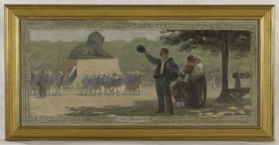 Skizze für den Hochzeitssaal des Rathauses des 14. Arrondissements: Le Midi, circa 1889 von Roussel Géo Roussel Géo