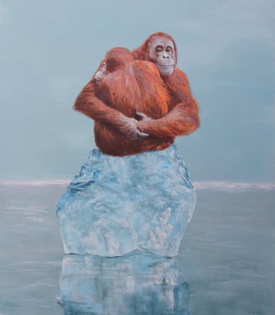 Orang-Utan Eis-Umarmung von Rudolf Kosow