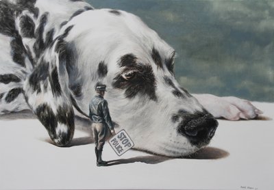 Stoppt Polizeihund von Rudolf Kosow