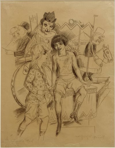 Zirkuskinder von Rudolf Schlichter