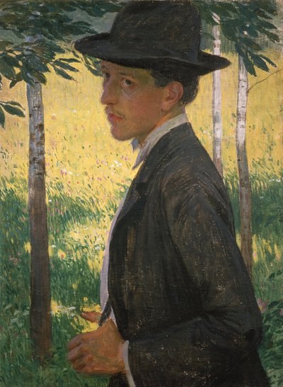 Selbstporträt, um 1905 von Rudolf Vejrych