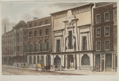 Ansicht des Bullocks Museums, besser bekannt als die Egyptian Hall, in Piccadilly, 1815 von Rudolph Ackermann