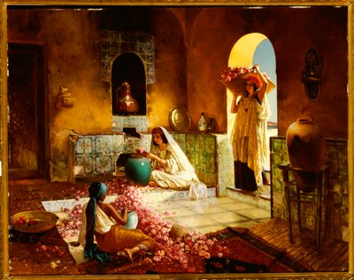 Das Sammeln der Rosen von Rudolphe Ernst