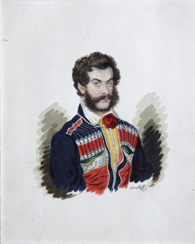 Porträt des Dekabristen Graf Zakhar Chernyshov 1796-1862, 1830er Jahre von Rufim Ivanovich Dorokhov