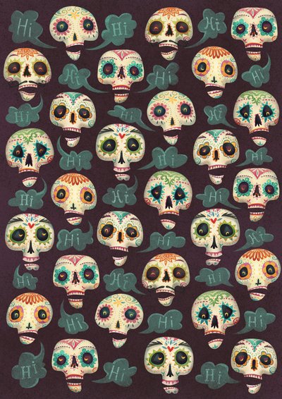 Halloween-Muster, 2015 von Runa Anastasiya Rudaya