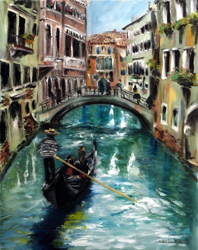 Gondel in Venedig, Italien von Ruslana Levandovska