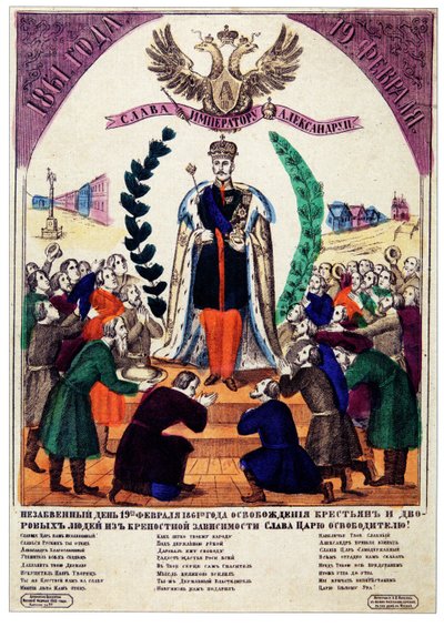 Unvergesslicher Tag der Befreiung der Leibeigenen im Jahr 1861, 1865 von Russian Master
