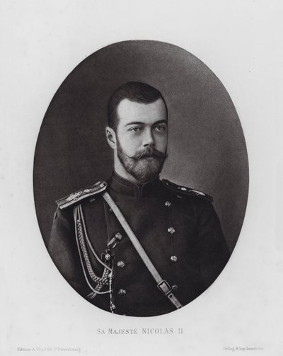 Die russische Armee: Seine Majestät Nikolaus II. von Russian Photographer (after)