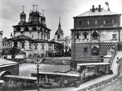 Haus der Romanow-Bojaren im Kloster des Zeichens und die Kathedrale des Zeichens, Moskau von Russian Photographer