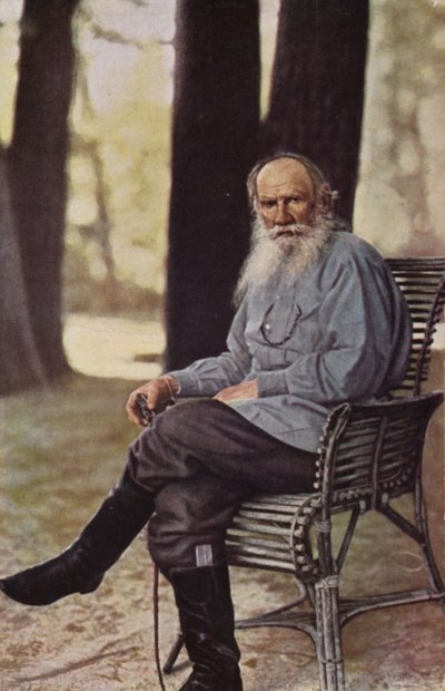 Leo Tolstoi (1828-1910), russischer Schriftsteller, Erzähler und Dramatiker von Russian Photographer
