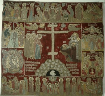 Erscheinung der Jungfrau an St. Sergius von Russian School