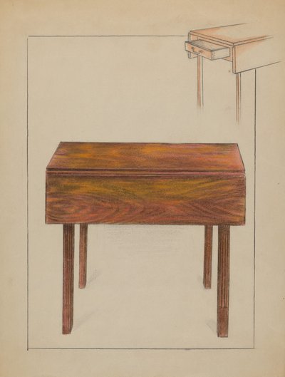 Klappbarer Tisch von Ruth Bialostosky