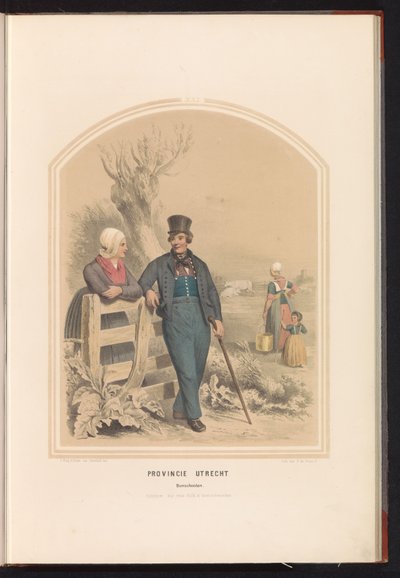 Tracht von Bunschoten in Utrecht, 1857 von Ruurt de Vries