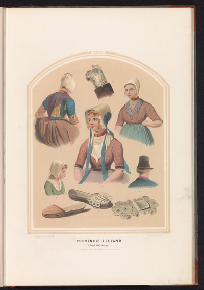 Tracht von der Insel Walcheren in Zeeland, 1857 von Ruurt de Vries