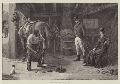 Ein verlorenes Hufeisen, zu spät für das Treffen von S.T. Dadd