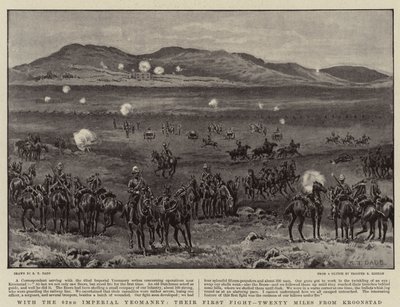 Mit der 62. Imperial Yeomanry, ihr erster Kampf, zwanzig Meilen von Kroonstad entfernt von S.T. Dadd