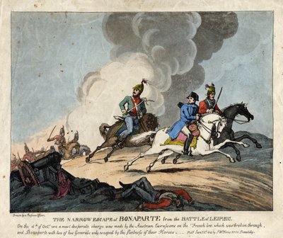 Die knappe Flucht von Bonaparte aus der Schlacht von Leipzig von S.W. Fores