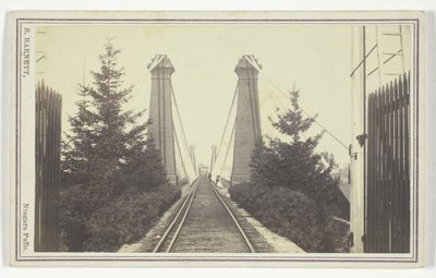 Eisenbahn-Hängebrücke, Niagarafälle von S. Barnett