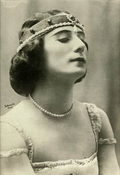 Porträt von Anna Pavlowa von Sabourin Sabourin