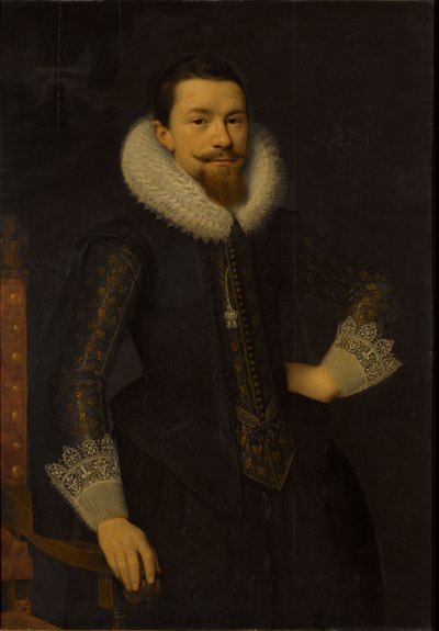 Porträt von Pieter Boudaen Courten von Salomon Mesdach