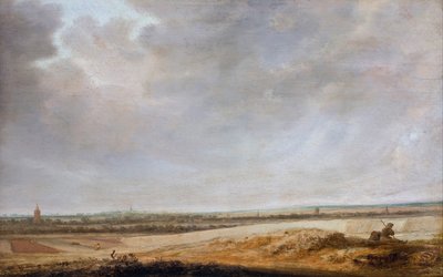 Landschaft mit Kornfeldern von Salomon van Ruisdael or Ruysdael