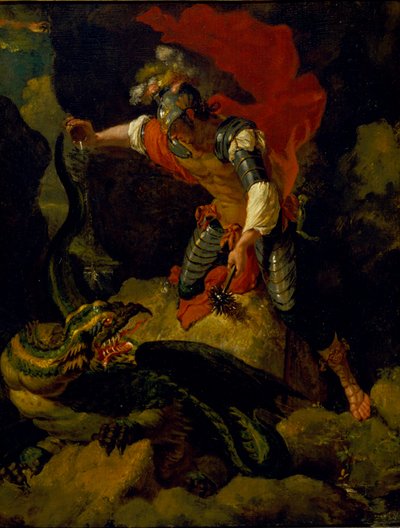 Jason vergiftet den Drachen von Salvator (after) Rosa