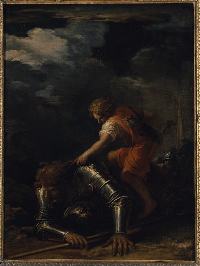 David und Goliath von Salvator Rosa