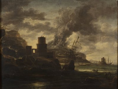 Hafenszene von Salvator Rosa