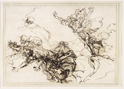 Studien für den Tod des Empedokles von Salvator Rosa