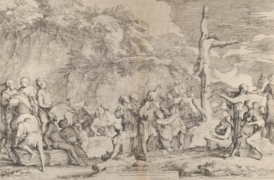 Die Kreuzigung des Polykrates, des Tyrannen, nach seiner Gefangennahme durch die Perser von Salvator Rosa