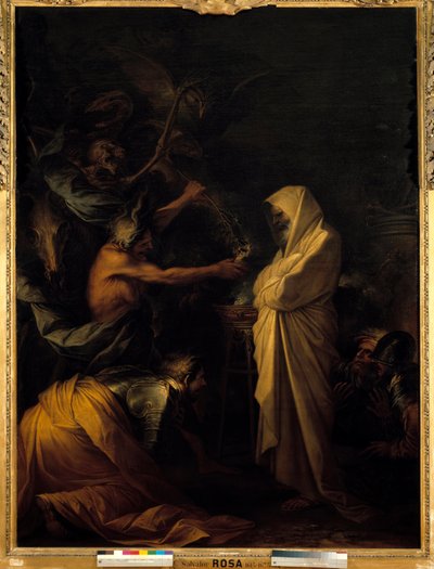 Der Schatten Samuels erscheint Saul bei der Pythonisse von Endor (um 1668) von Salvator Rosa