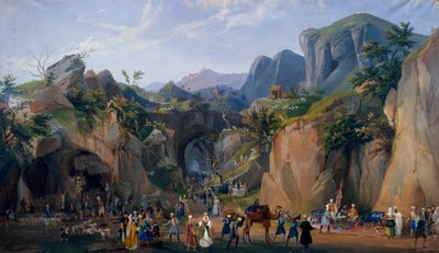 Szene aus der königlichen Krippe von Ferdinand II. von Salvatore Fergola