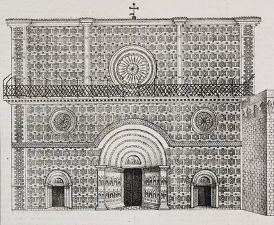 Fassade der Basilika Santa Maria di Collemaggio, L