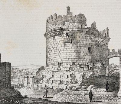 Mausoleum der Cecilia Metella an der Via Appia, Rom, Latium, Italien von Salvatore Puglia