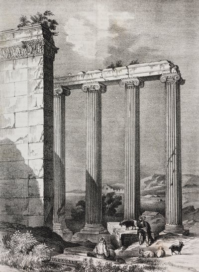 Ruinen des ionischen Tempels Tchavdere, Kleinasien von Salvatore Puglia