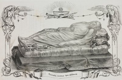 Der verschleierte Christus, Cappella Sansevero, Neapel, Kampanien, Italien, Lithographie von Salvatore Puglia aus Poliorama Pittoresco, Nr. 33, 26. März von Salvatore Puglia